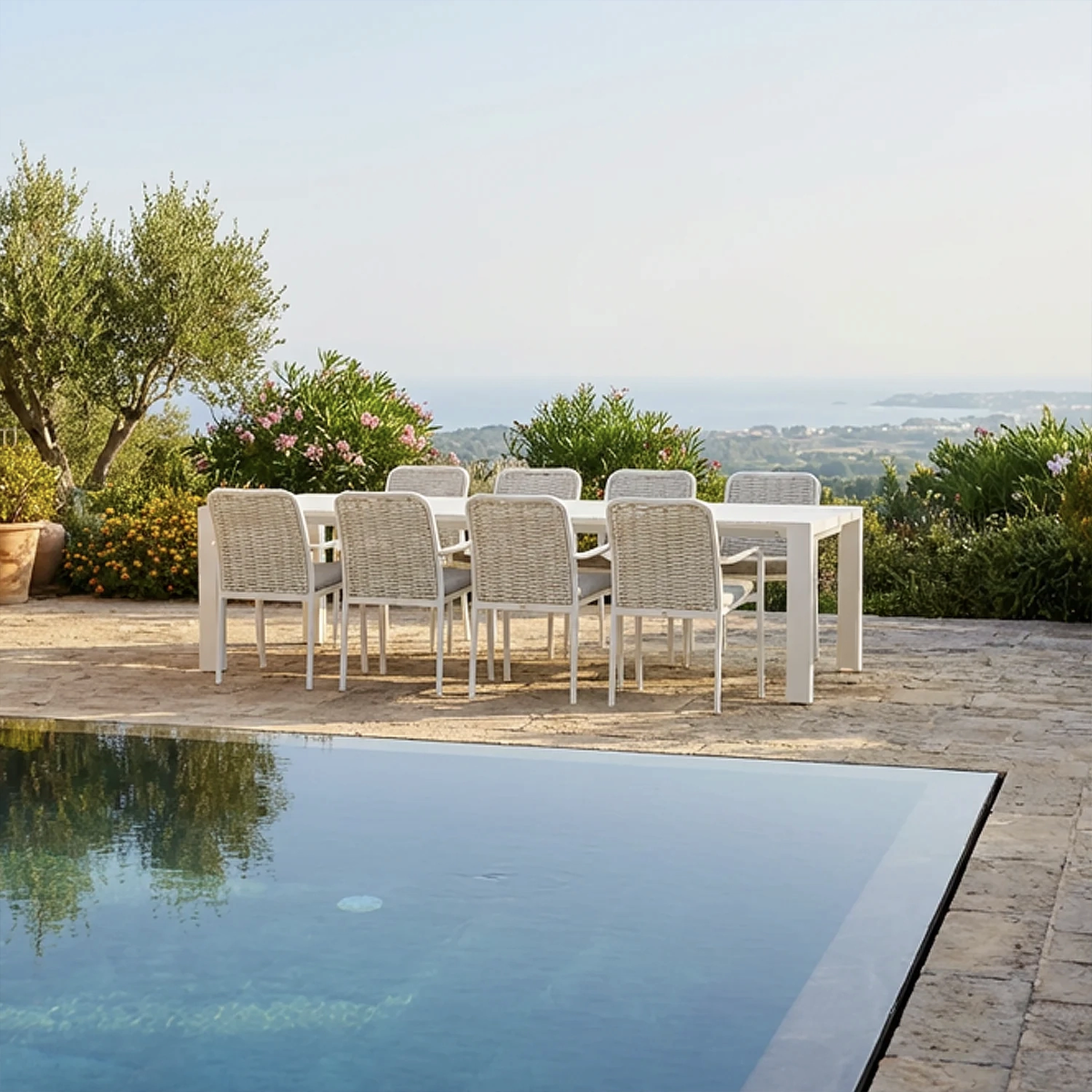 Zestaw jadalniany RIALTO 265-332 + 8x krzesło ELLA III 1903 OUTLET