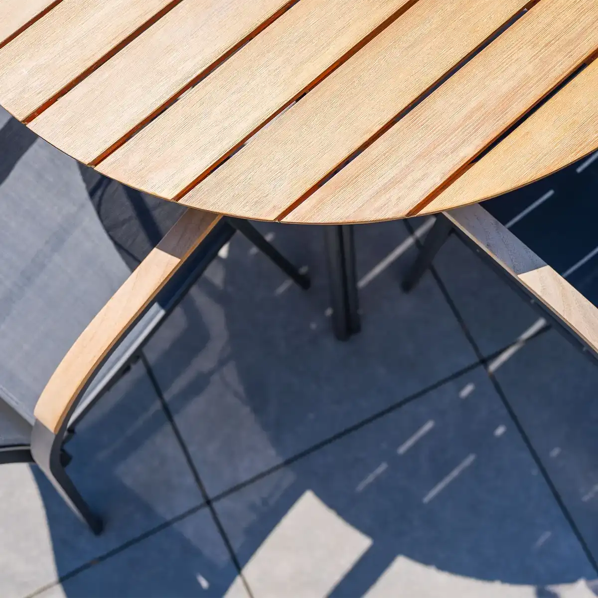 Zestaw jadalniany SIMI 120cm eukaliptus + 4x ALICANTE 1722 OUTLET