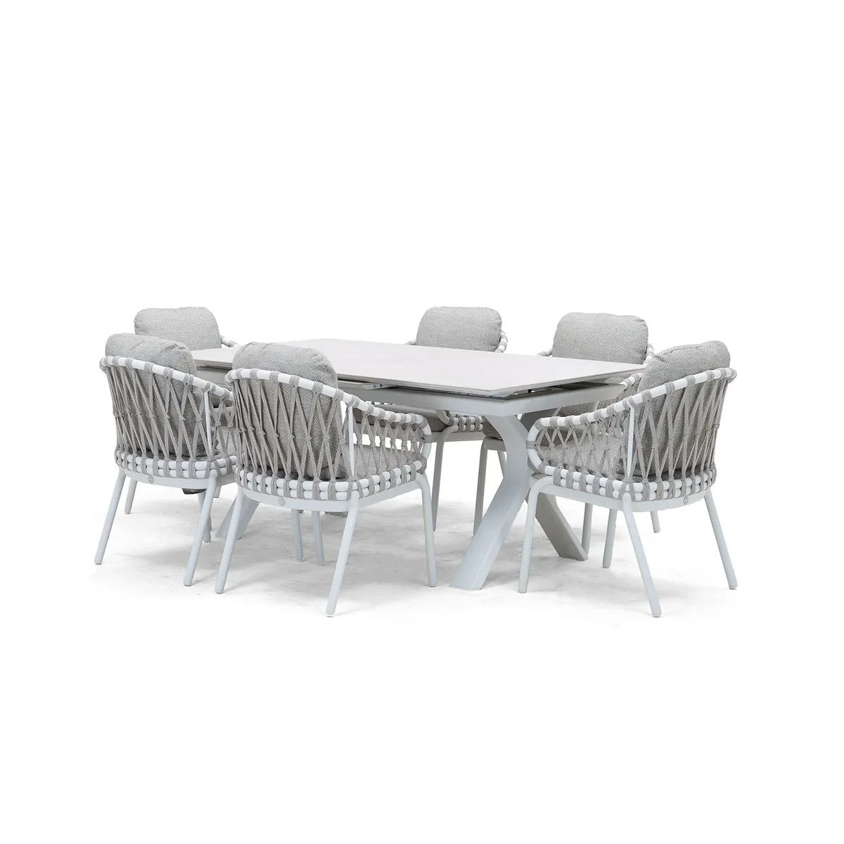 Zestaw jadalniany TORO 180-240 + 6x krzesło TOUCH mokka 1948 OUTLET (1)