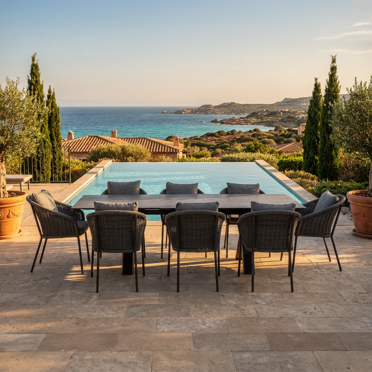 Zestaw jadalniany TORO 180-240 + 8x krzesło MONA 1910 OUTLET