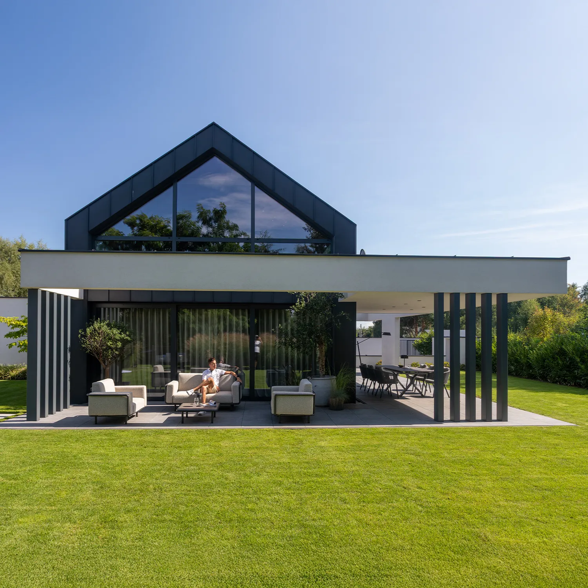 Zestaw mebli ogrodowych AURA Antracyt OUTLET 