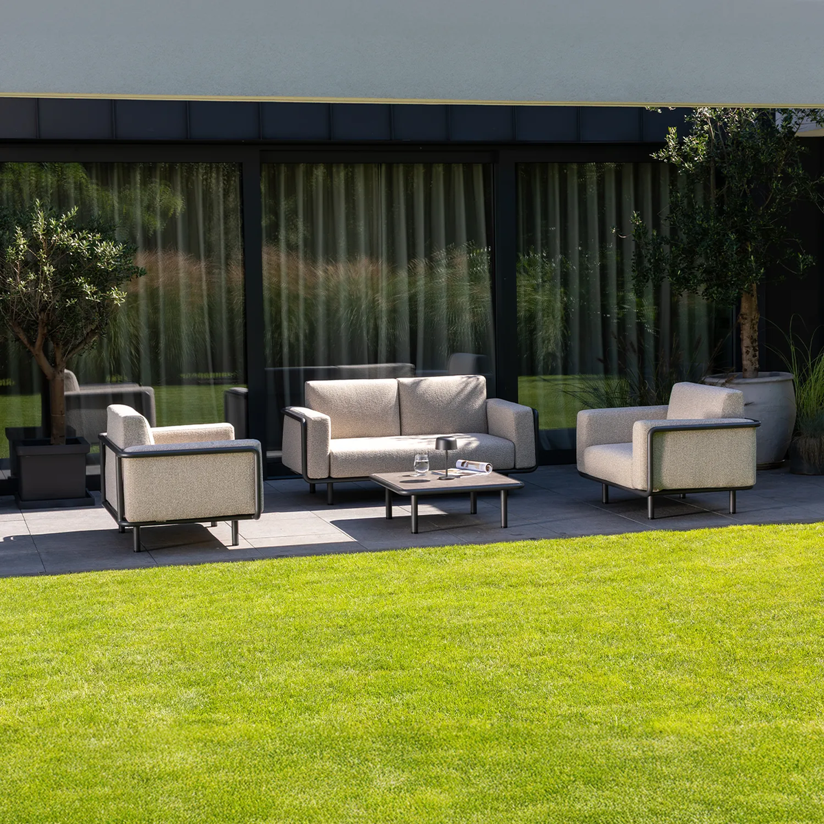 Zestaw mebli ogrodowych AURA Antracyt OUTLET 