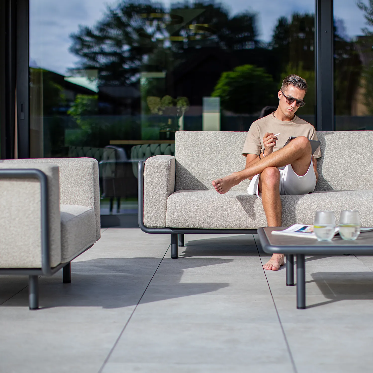 Zestaw mebli ogrodowych AURA II Antracyt