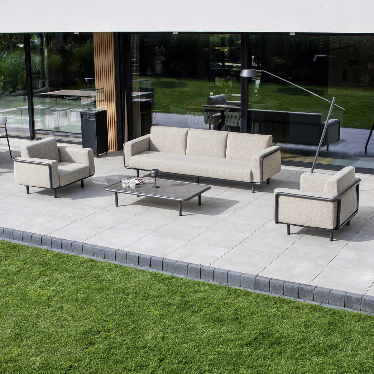 Zestaw mebli ogrodowych AURA II Antracyt