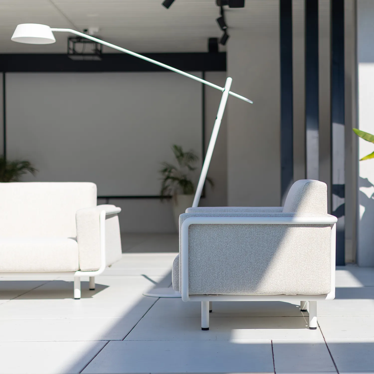 Zestaw mebli ogrodowych AURA II Biały