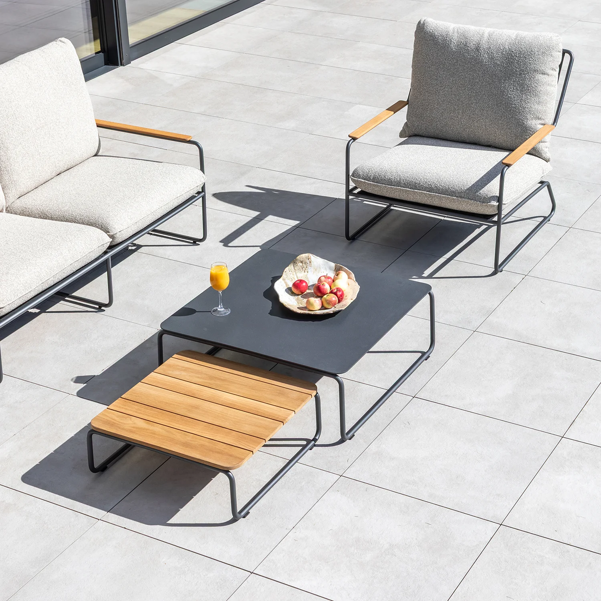 Zestaw mebli ogrodowych BLOOM antracyt