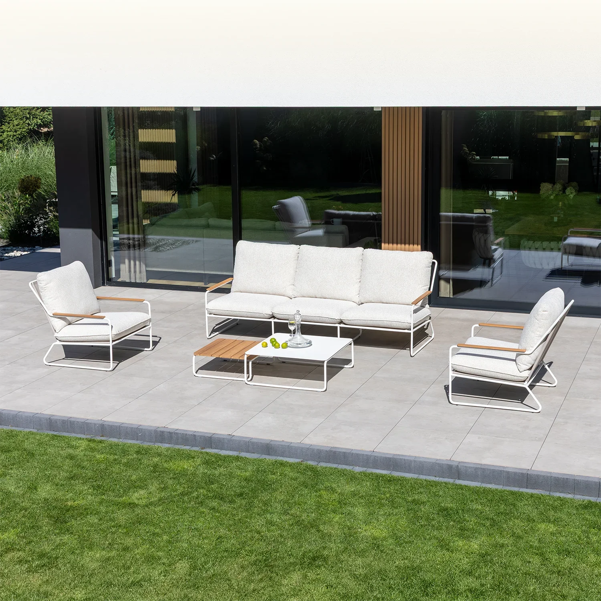 Zestaw mebli ogrodowych BLOOM biały