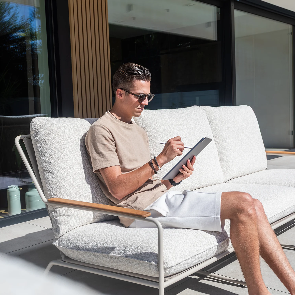 Zestaw mebli ogrodowych BLOOM mokka