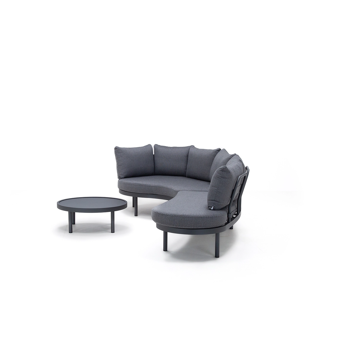 Zestaw mebli ogrodowych CLOUDY antracyt