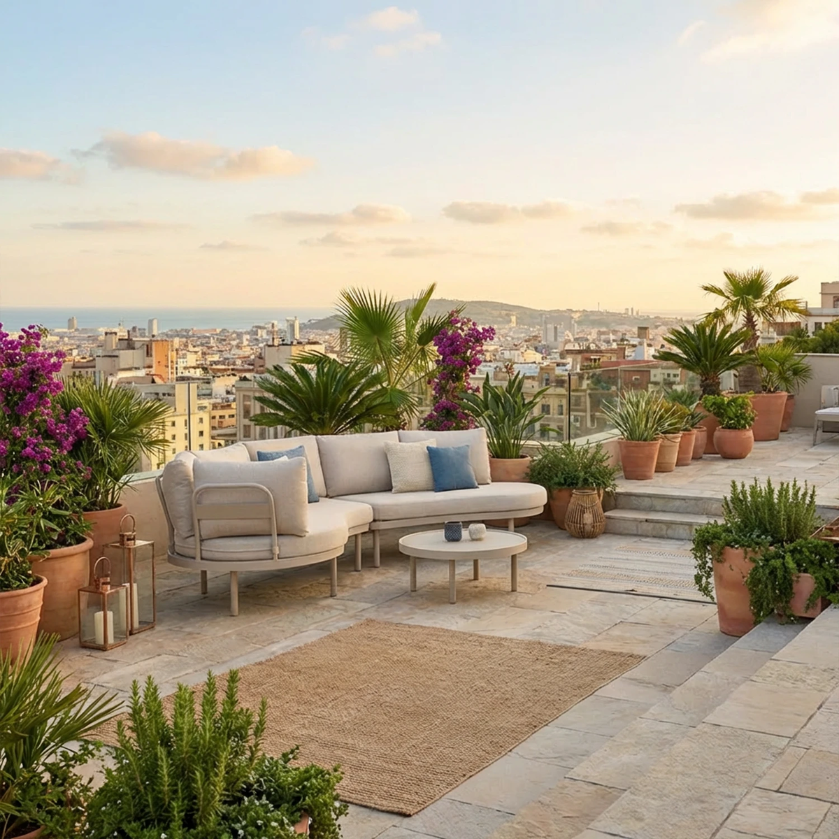 Zestaw mebli ogrodowych CLOUDY mokka