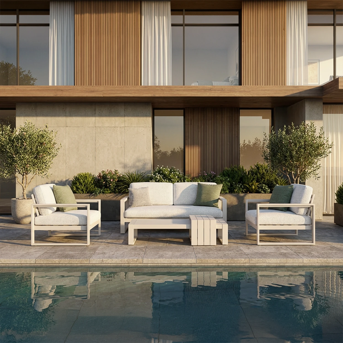 Zestaw mebli ogrodowych COSTA I mokka