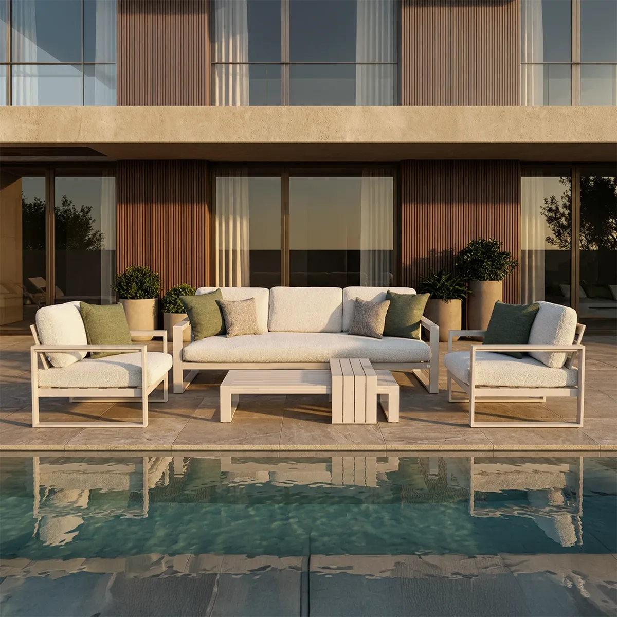 Zestaw mebli ogrodowych COSTA II mokka