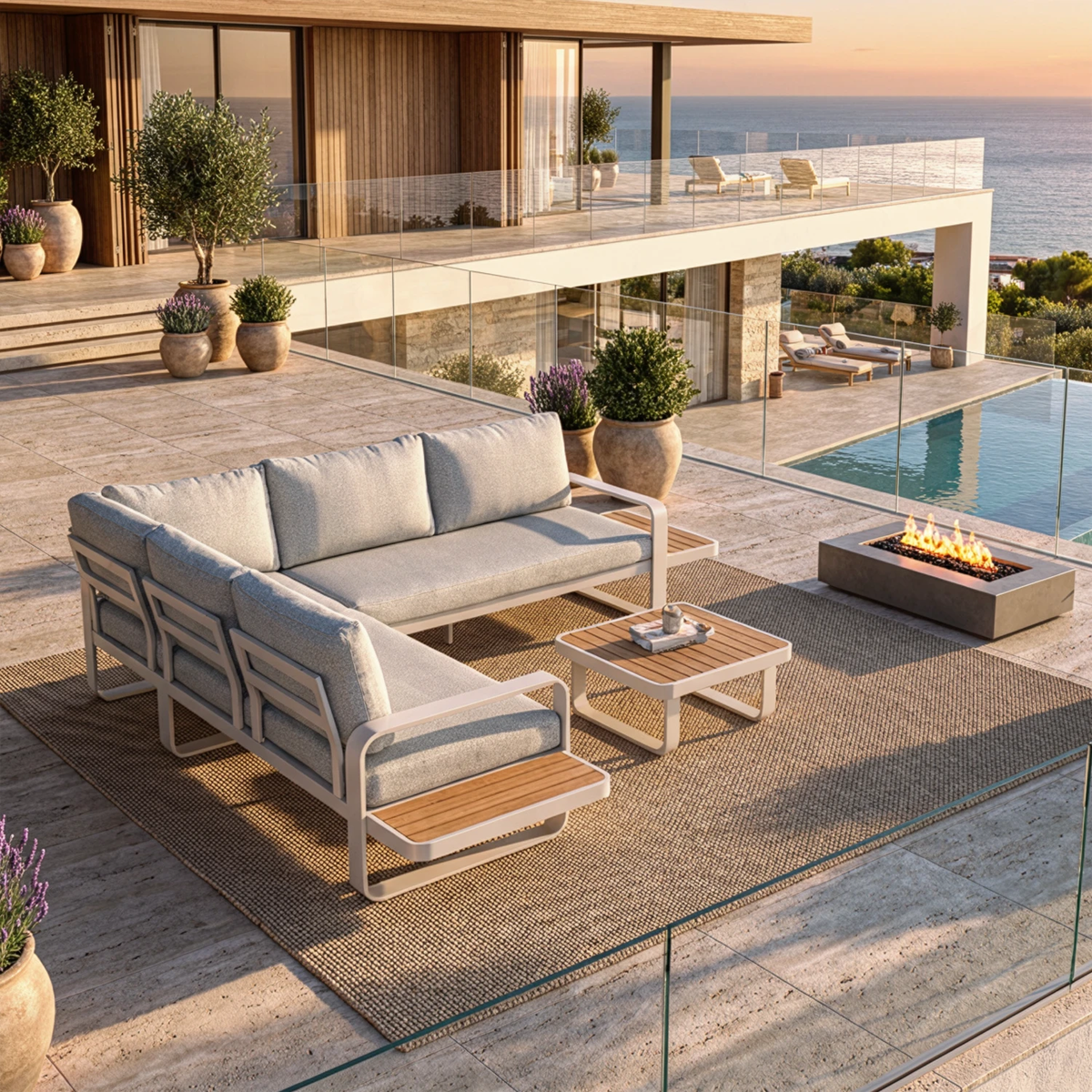 Zestaw mebli ogrodowych DOXA mokka