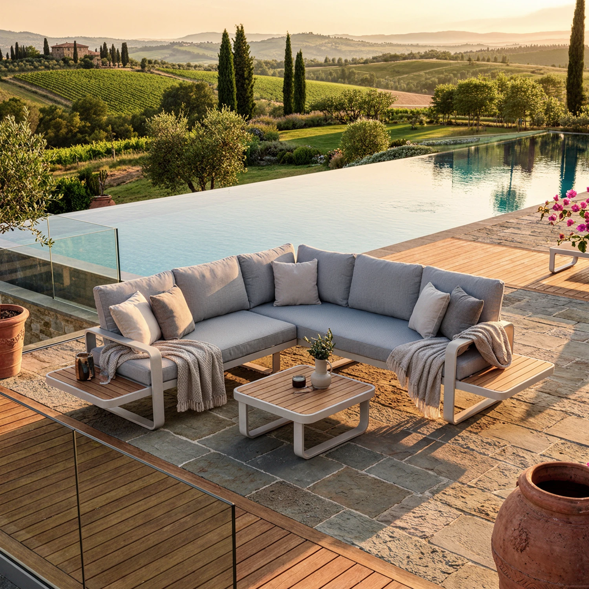 Zestaw mebli ogrodowych DOXA mokka