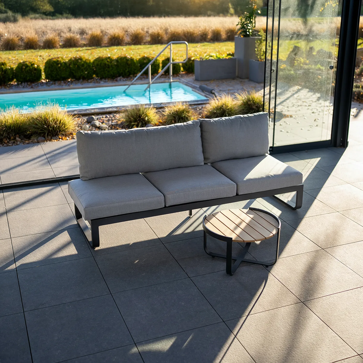 Zestaw mebli ogrodowych PARMA antracyt 1879 OUTLET