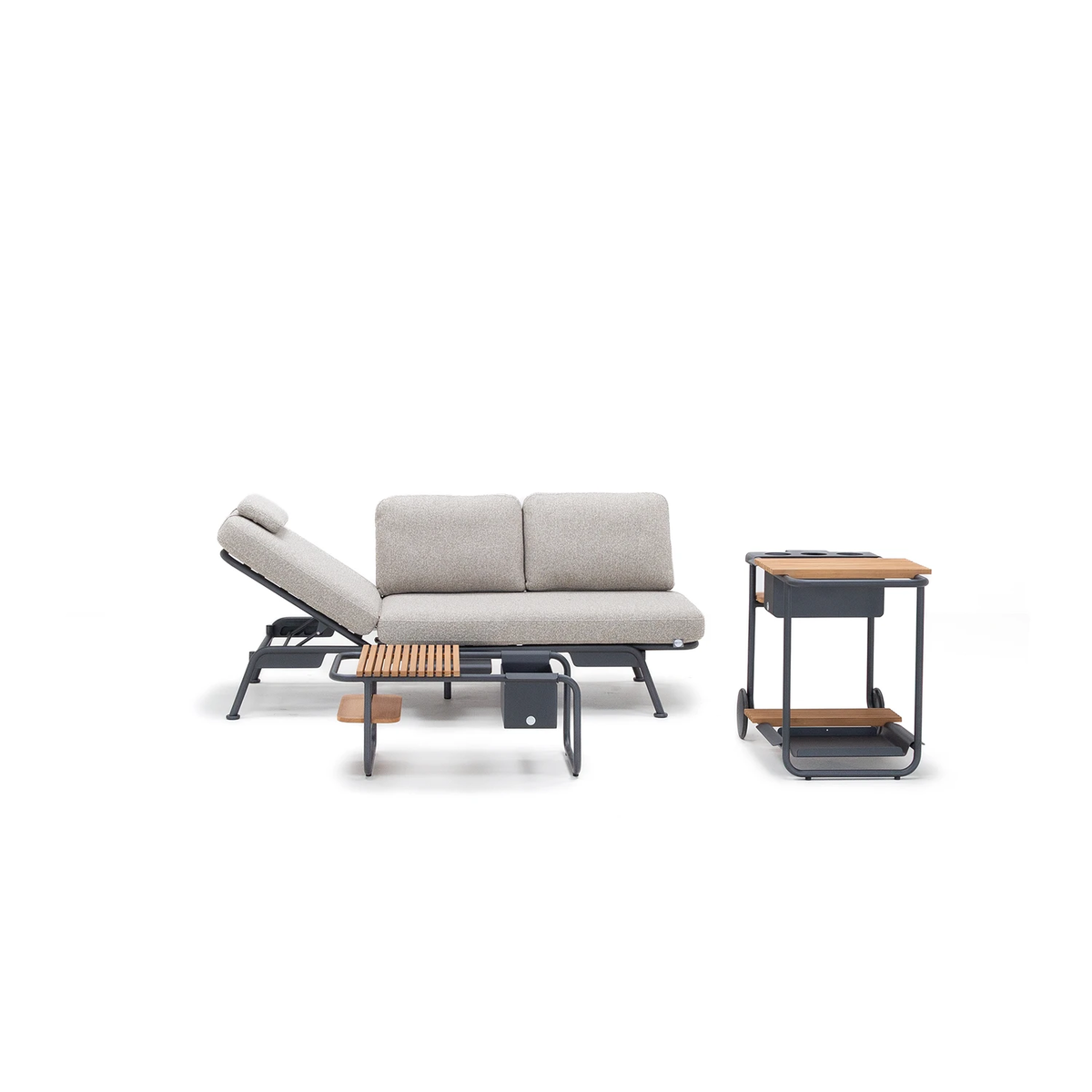 Zestaw mebli ogrodowych SUNSET antracyt