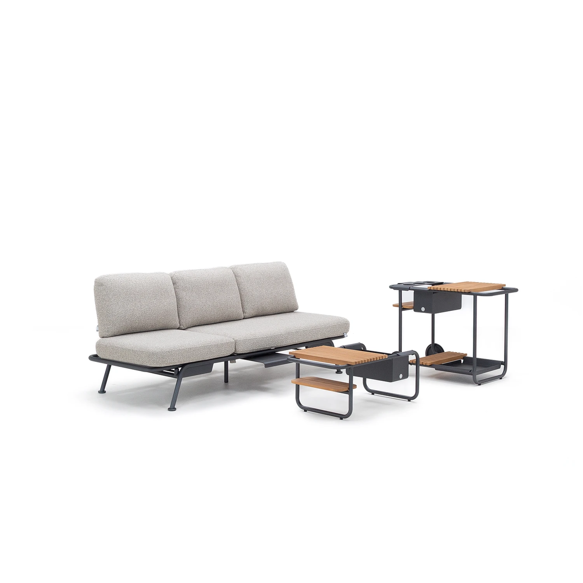 Zestaw mebli ogrodowych SUNSET antracyt