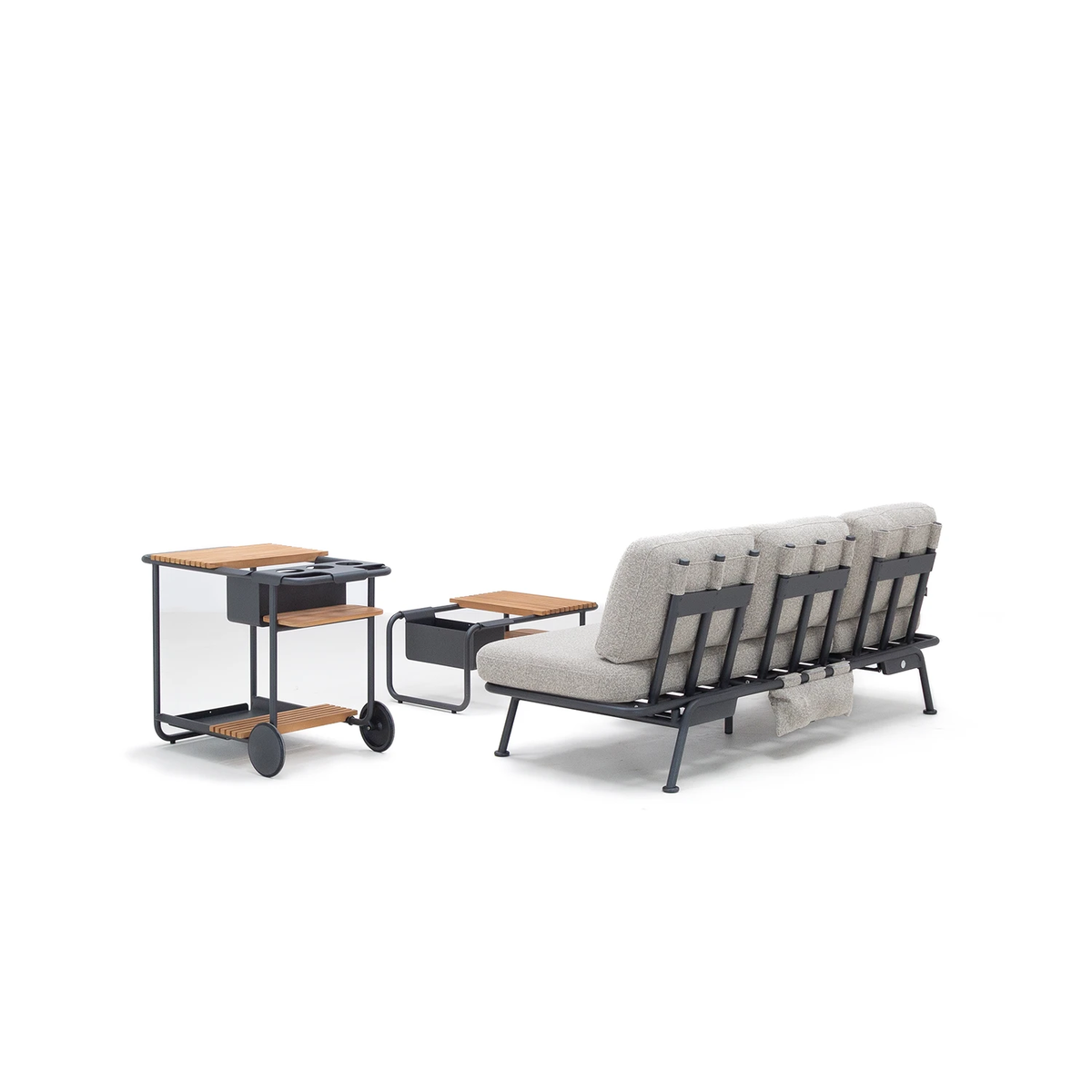 Zestaw mebli ogrodowych SUNSET antracyt