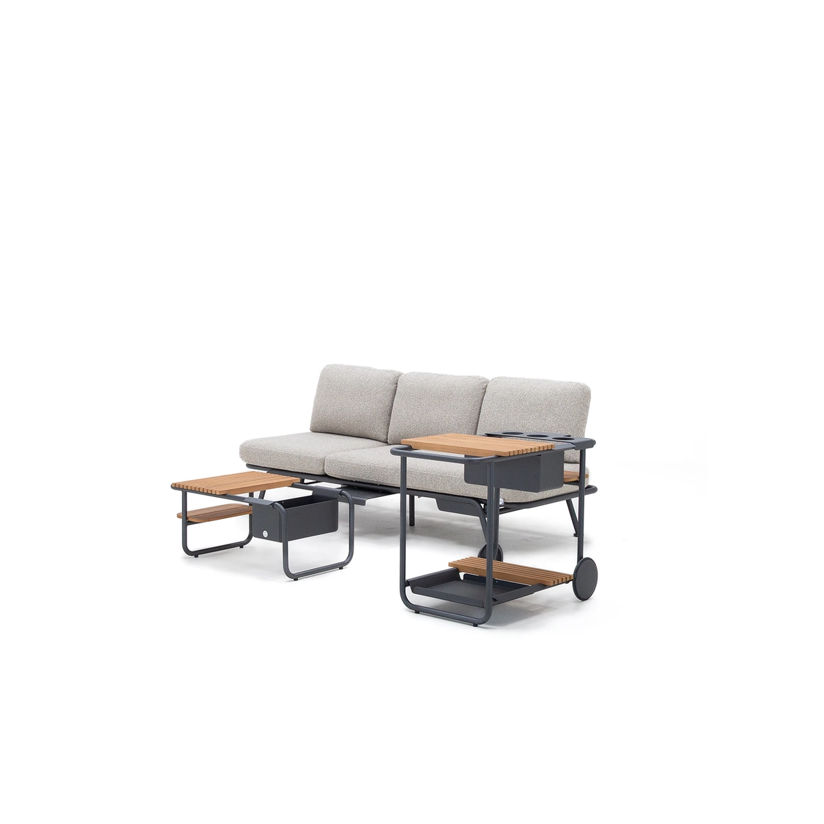 Zestaw mebli ogrodowych SUNSET antracyt