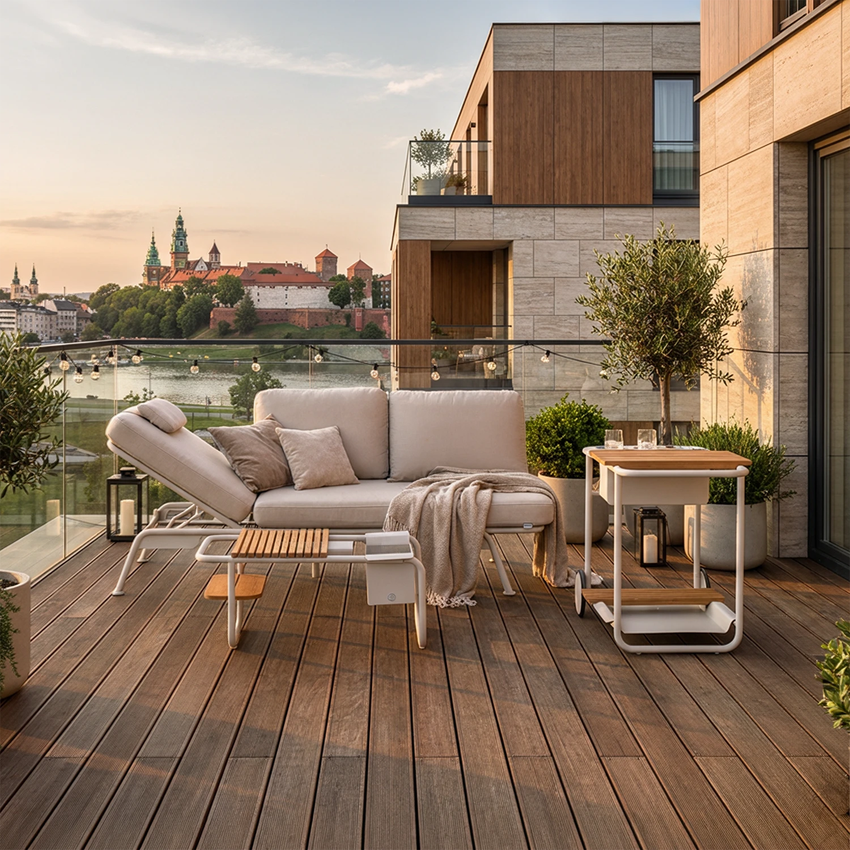 Zestaw mebli ogrodowych SUNSET mokka