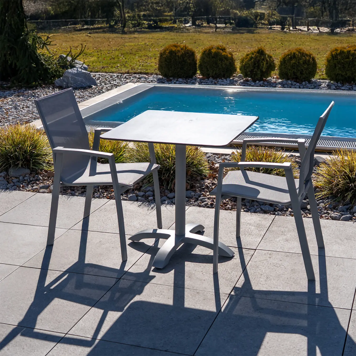 Zestaw mebli ogrodowych VIC-LEON szary 1659 OUTLET