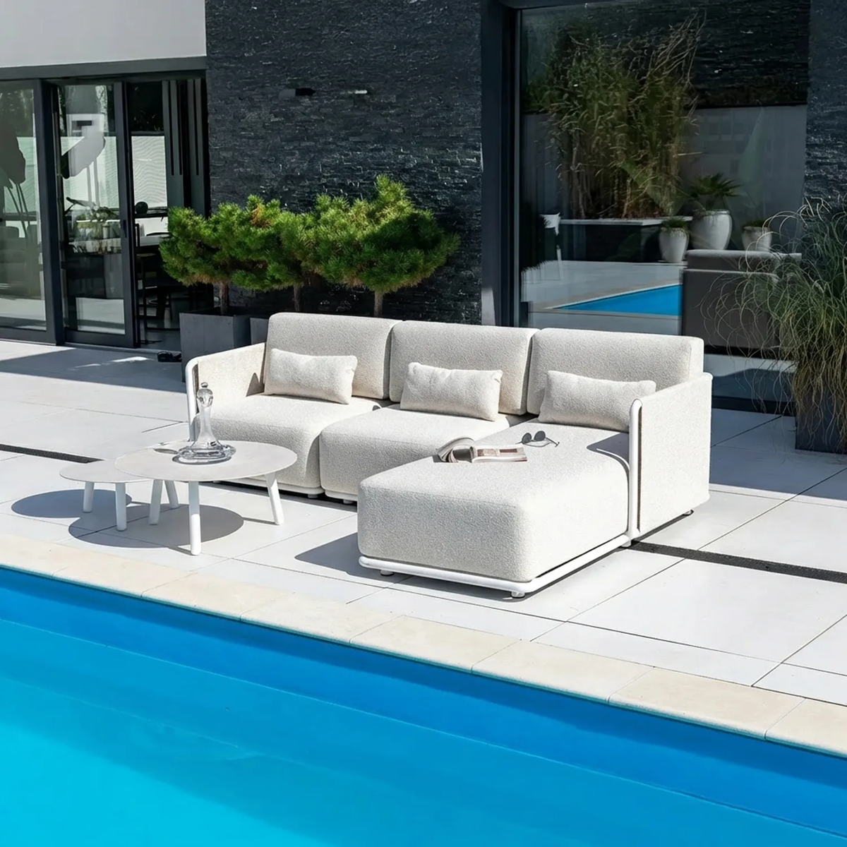 Zestaw mebli ogrodowych ZEN I Biały