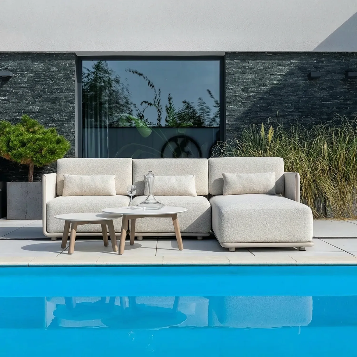 Zestaw mebli ogrodowych ZEN I Mokka