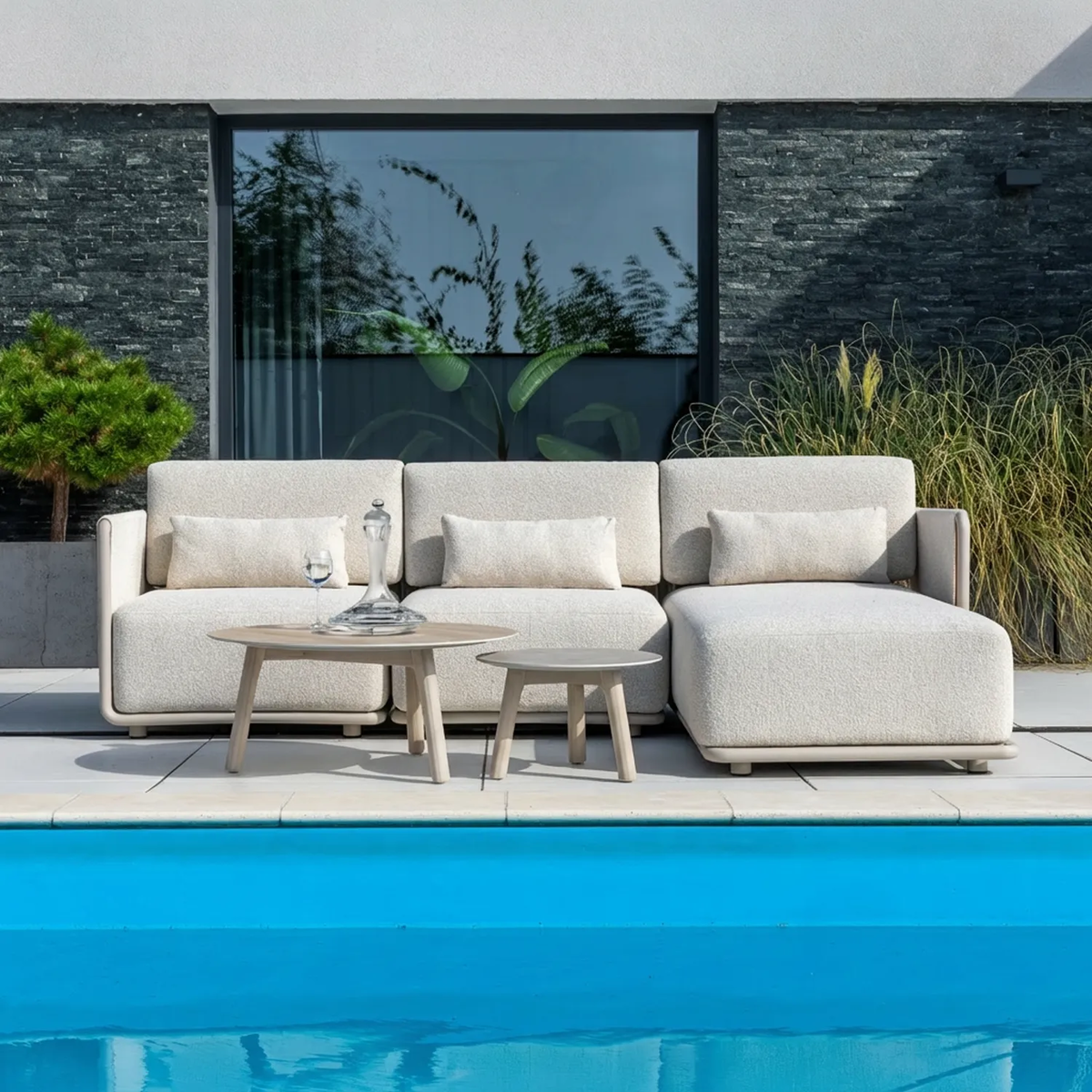 Zestaw mebli ogrodowych ZEN I Mokka