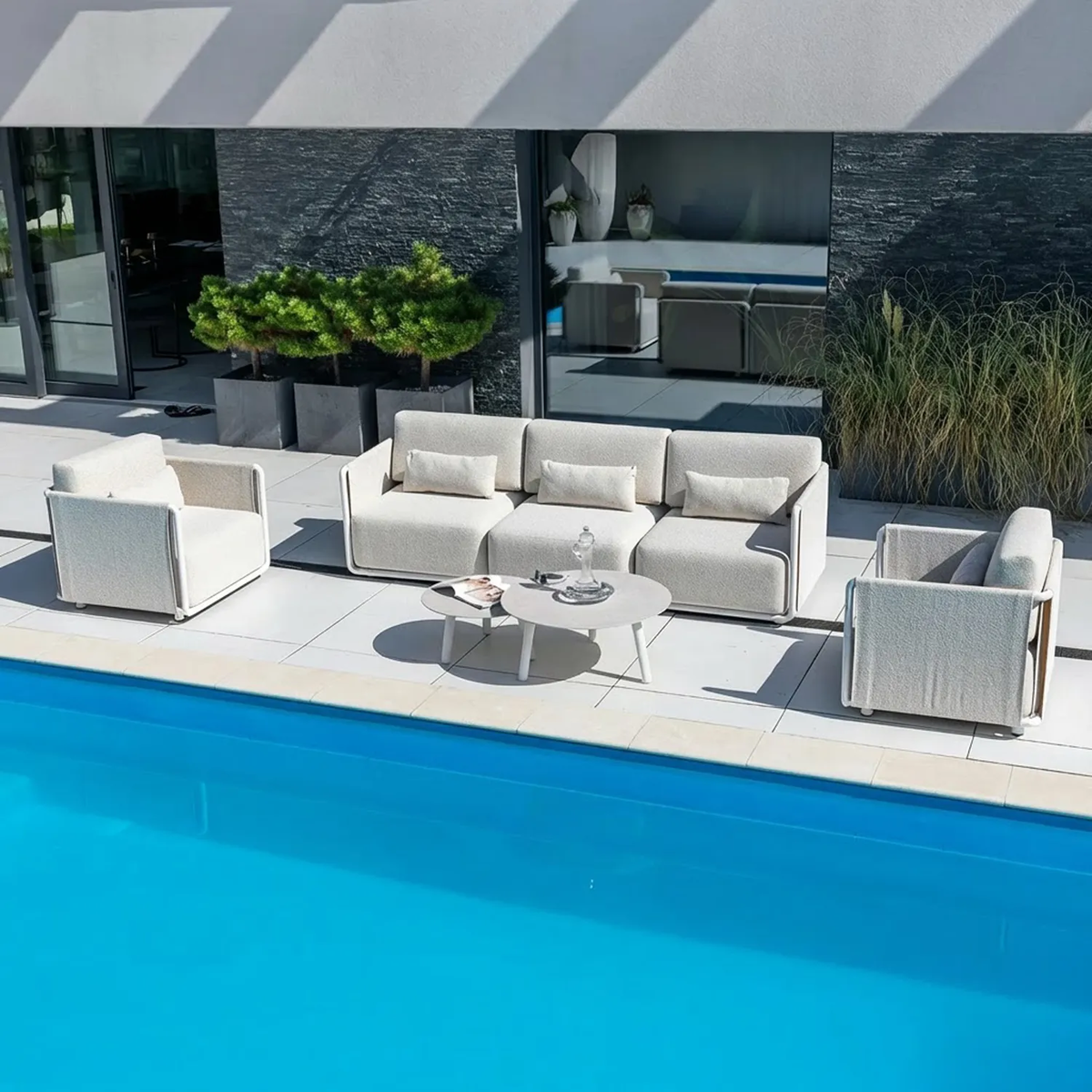 Zestaw mebli ogrodowych ZEN III Biały