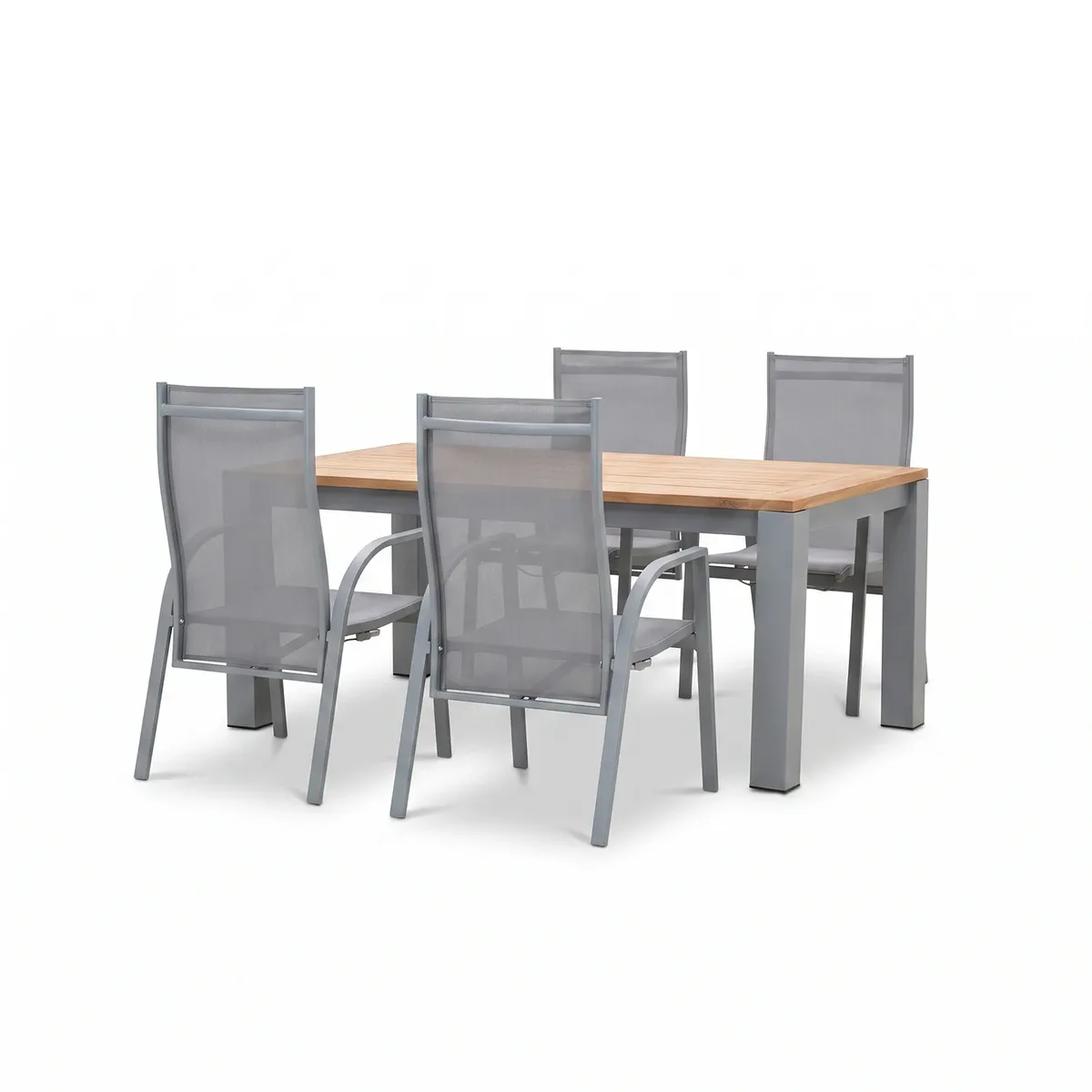 Zestaw ogrodowy MADRIT + ALICANTE teak biały 1070 (1)