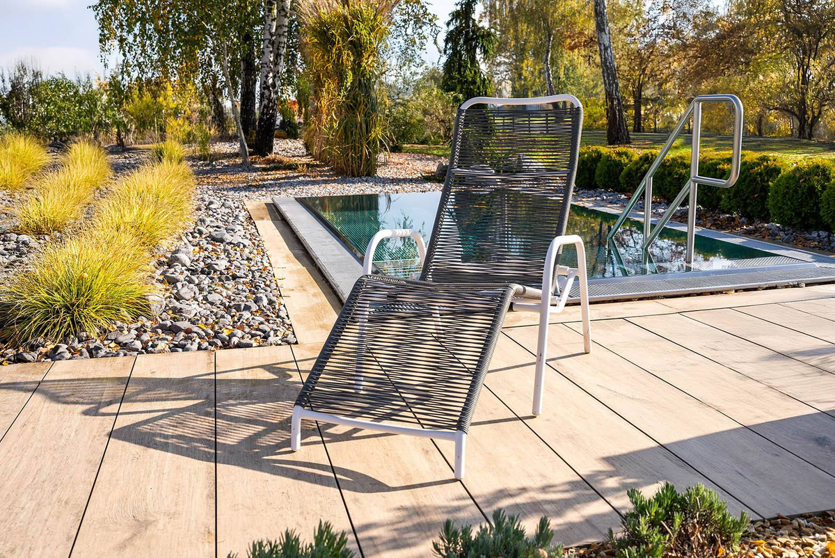 Leżak ogrodowy SORA biały 1603 OUTLET