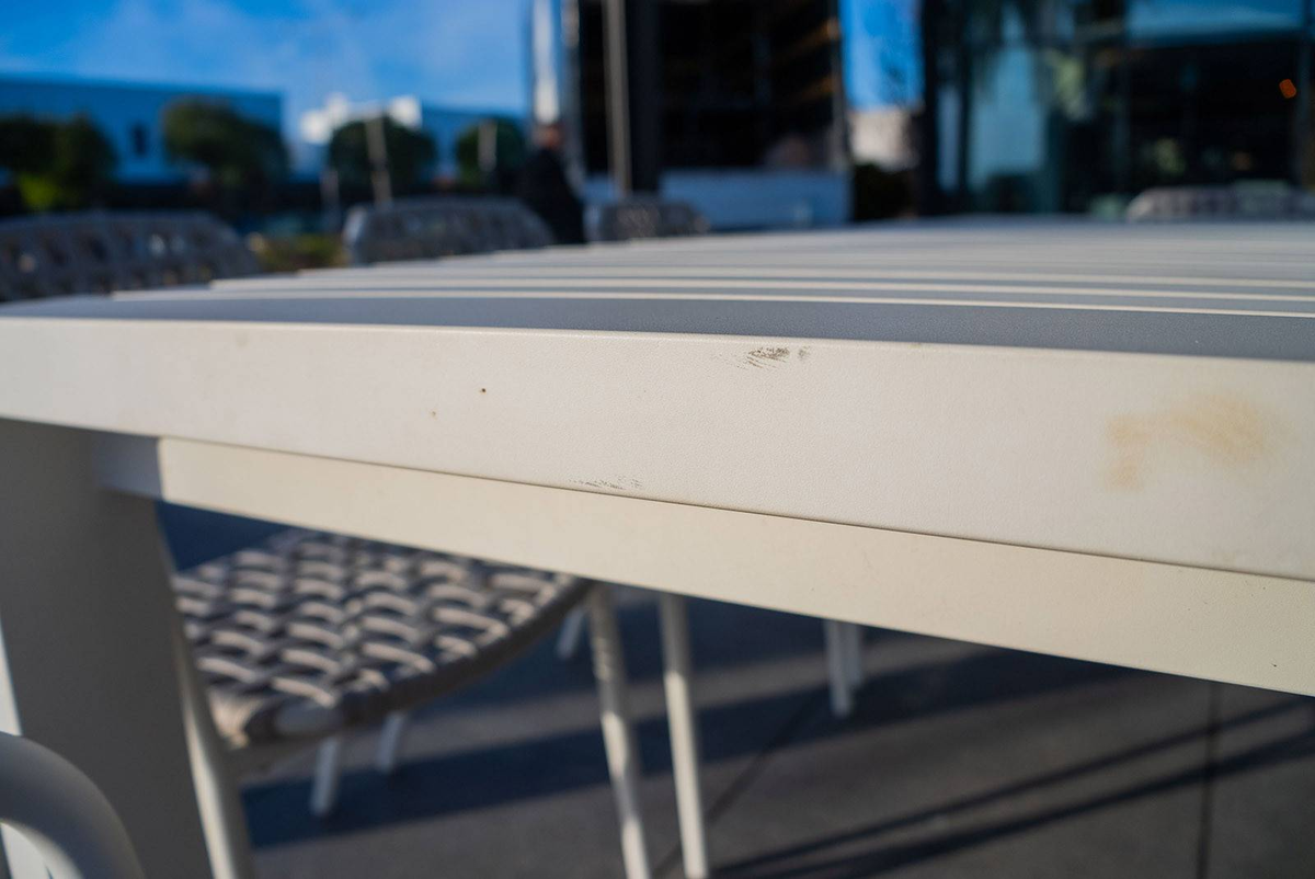 Stół ogrodowy RIALTO 163 cm ALU + 8x krzesło AOSTA biały 1365