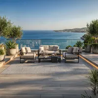 Dywan zewnętrzny Paros 300 x 400 cm jasnoszary