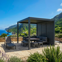 Elektryczna pergola tarasowa PRIME ECO z oświetleniem LED 3x3m