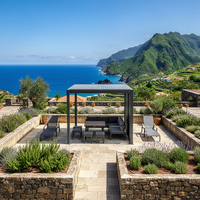 Elektryczna pergola tarasowa PRIME ECO z oświetleniem LED 3x3m