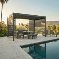 Elektryczna pergola tarasowa PRIME ECO z oświetleniem LED 3x4m