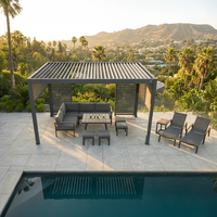 Elektryczna pergola tarasowa PRIME ECO z oświetleniem LED 3x4m