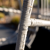 Fotel wiszący do ogrodu NICE biały przecierany 1885 OUTLET