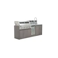 Grill ogrodowy gazowy - kuchnia BBQ VIEJA 6-palnikowa brązowa 1936 OUTLET (1)