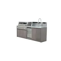 Grill ogrodowy gazowy - kuchnia BBQ VIEJA 6-palnikowa brązowa 1936 OUTLET (1)