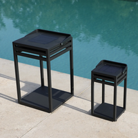 Lampa solarna EMMA antracyt 15x15x28cm