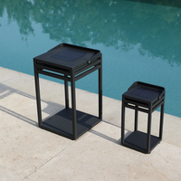 Lampa solarna EMMA antracyt 25x25x40cm