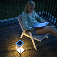 Lampa solarna EMMA biała 15x15x28cm