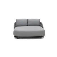 Leżanka dwuosobowa WAVE biała 1959 OUTLET (1)