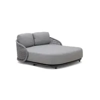 Leżanka dwuosobowa WAVE biała 1959 OUTLET (1)