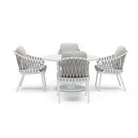 Meble ogrodowe LUGO + 4x fotel TOUCH mokka 1945 OUTLET (1)