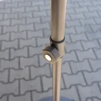 Parasol MAROCCO 4x4m szary + baza 200kg szara 1457 OUTLET (1)