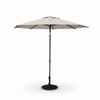 Parasol MAROCCO 4x4m szary + baza 200kg szara 1457 OUTLET (1)