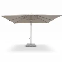 Parasol MONACO 3,5x3,5m szary + baza 128kg szara 1456 OUTLET (1)