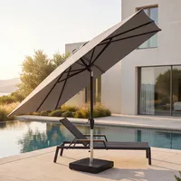 Parasol ogrodowy ​​​​​​ZENITH 2m x 2m mokka (1)